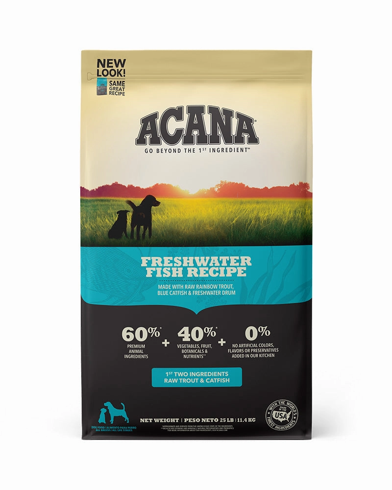 Acana Heritage Freshwater Fish Dry Dog Food 25lb