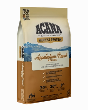Acana Highest Protein - Appalachian Ranch Dry Dog Food 25lb