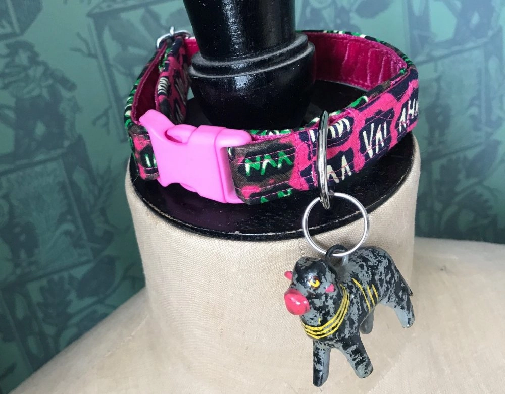 African Wax Print Dog Collars Kenya