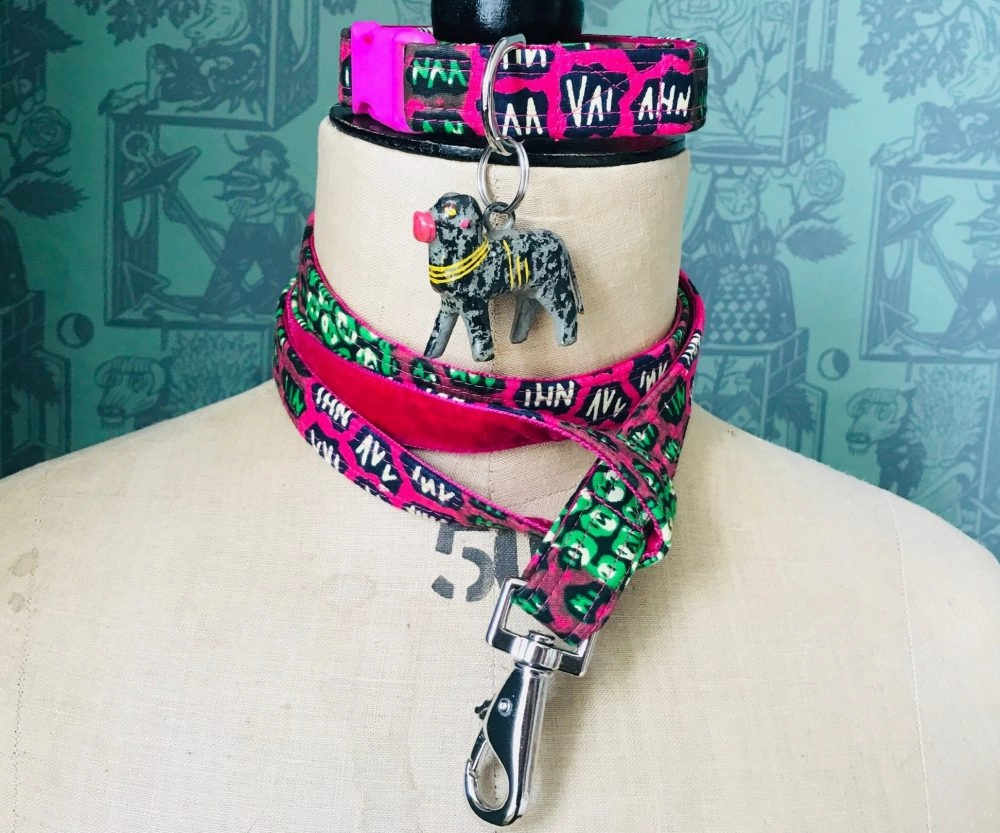 African Wax Print Dog Collars Kenya