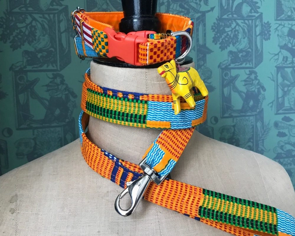 African Wax Print Dog Collars Nairobi