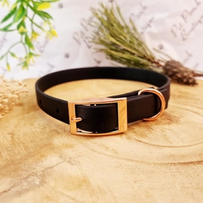 Black Biothane Dog Collar