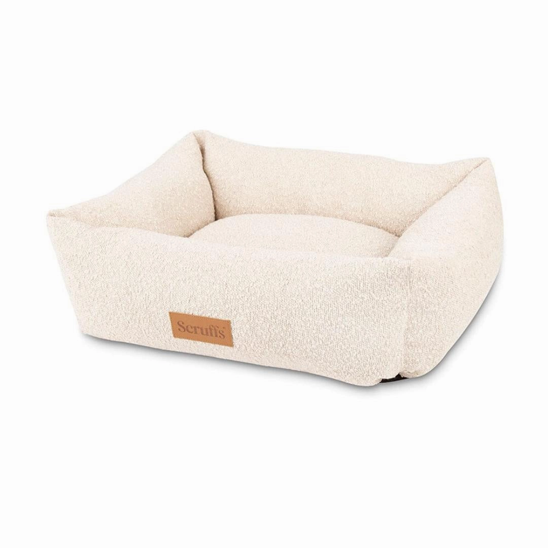 Boucle Box Dog Bed - Ivory