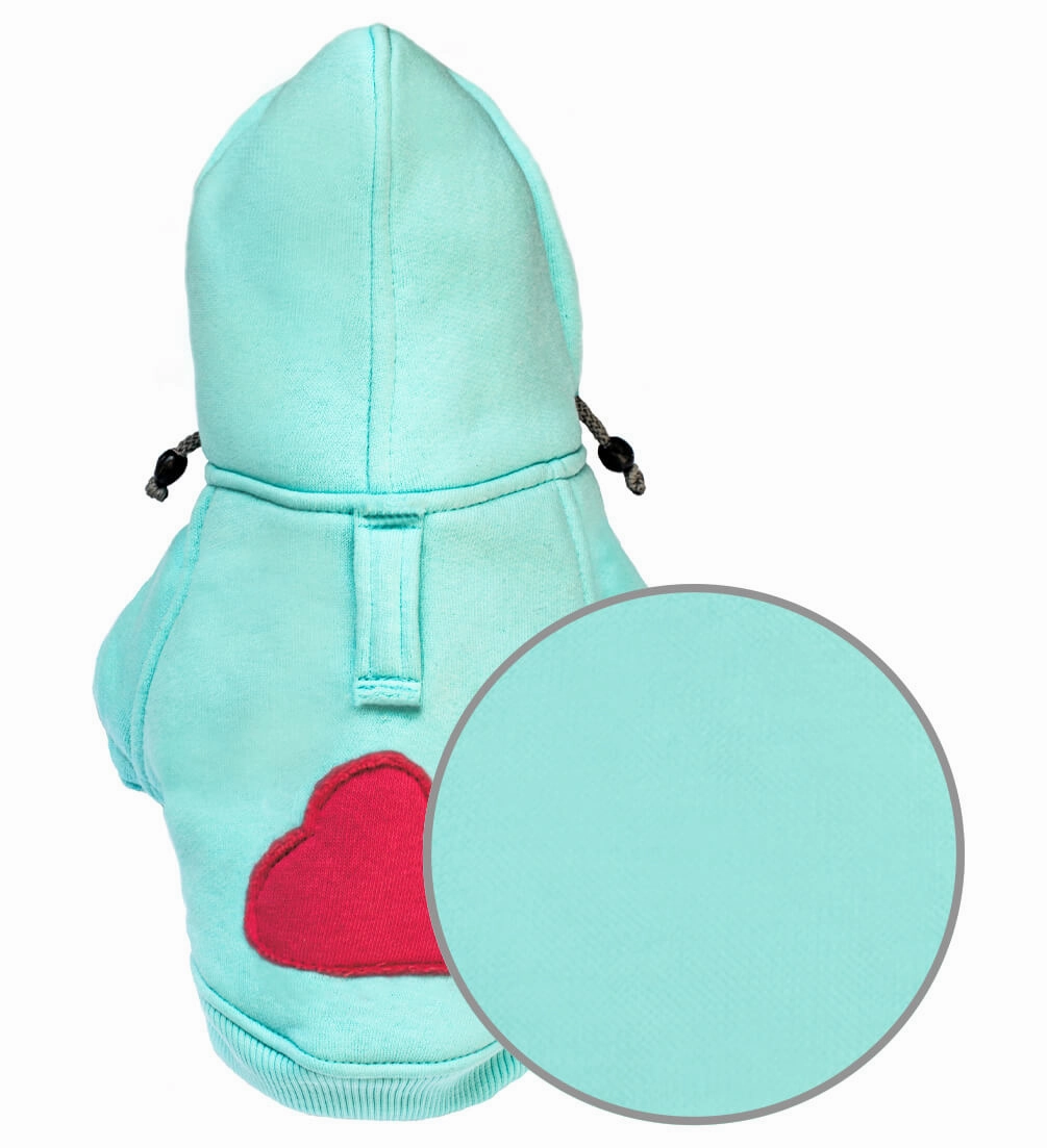 Bowl and Bone Cloud Azure Dog Hoodie
