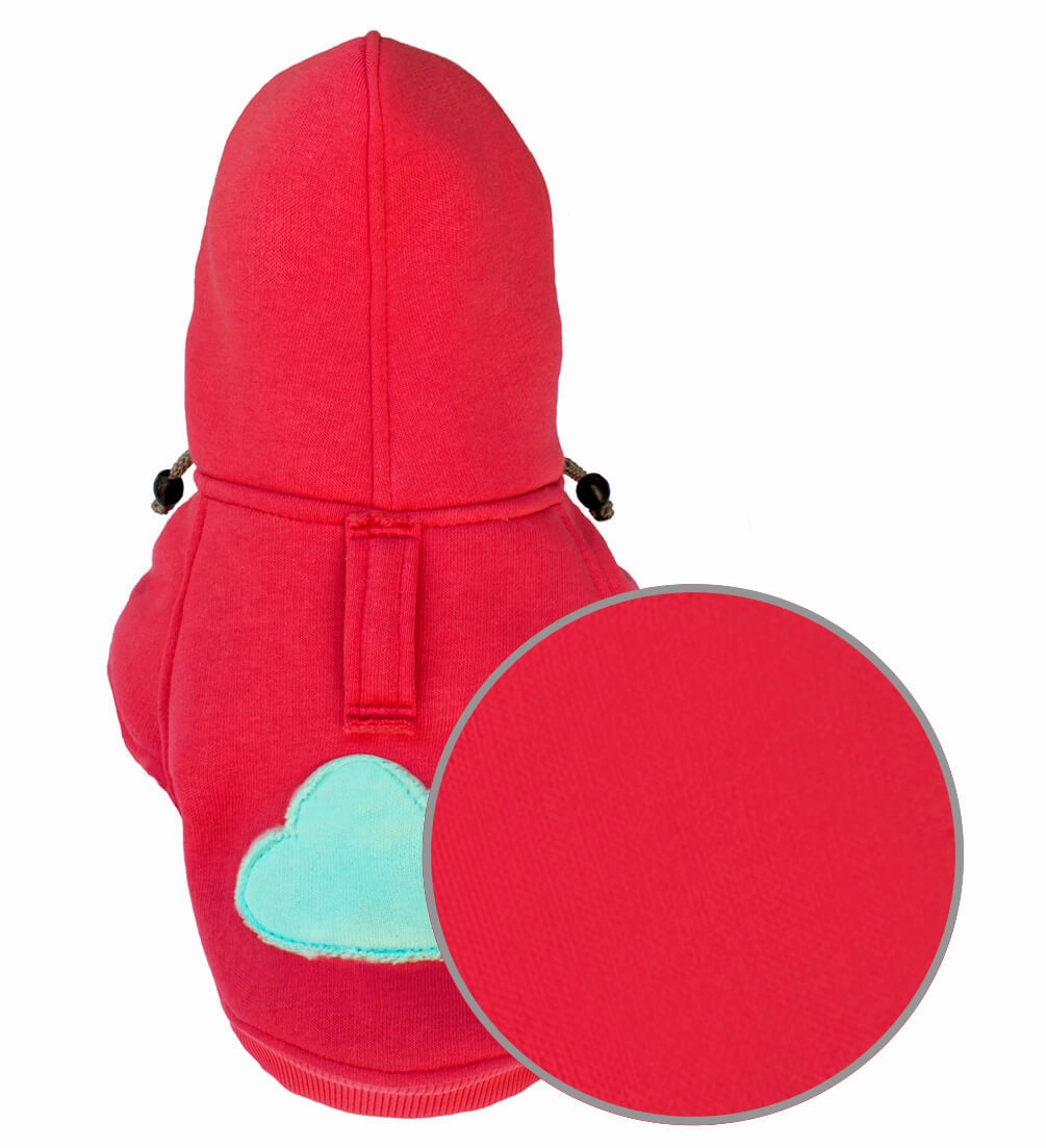 Bowl and Bone Cloud Coral Dog Hoodie