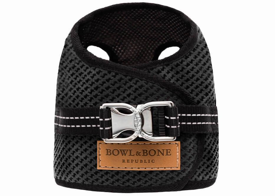 Bowl and Bone Graphite Grey Soho Dog Harness