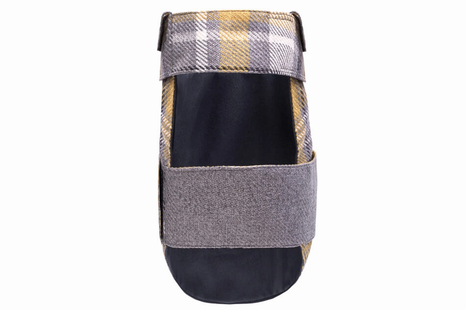Bowl and Bone Grey Tweed Leaf Dog Coat
