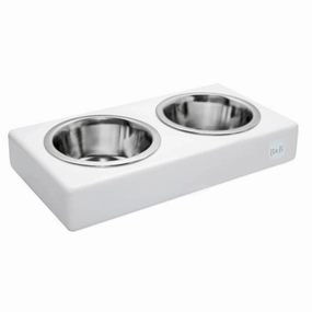 Bowl and Bone Jasmine Double Dog Feeder