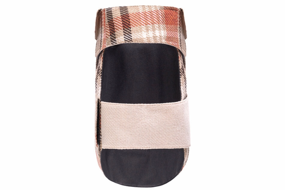 Bowl and Bone Orange Tweed Leaf Dog Coat