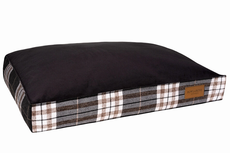 Bowl and Bone Scott Graphite Dog Cushion