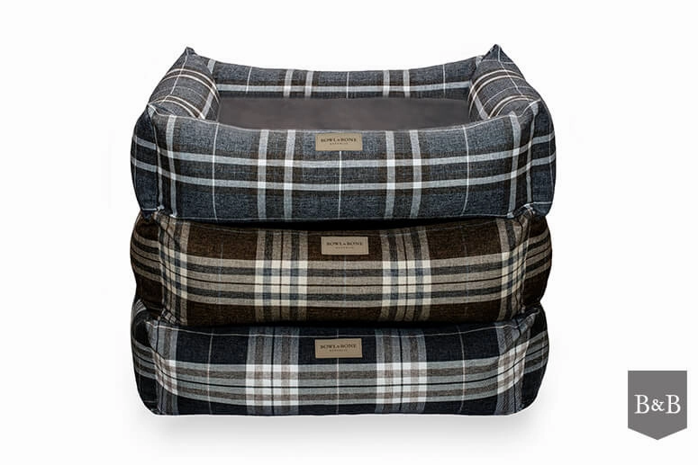 Bowl and Bone Scott Grey Dog Bed