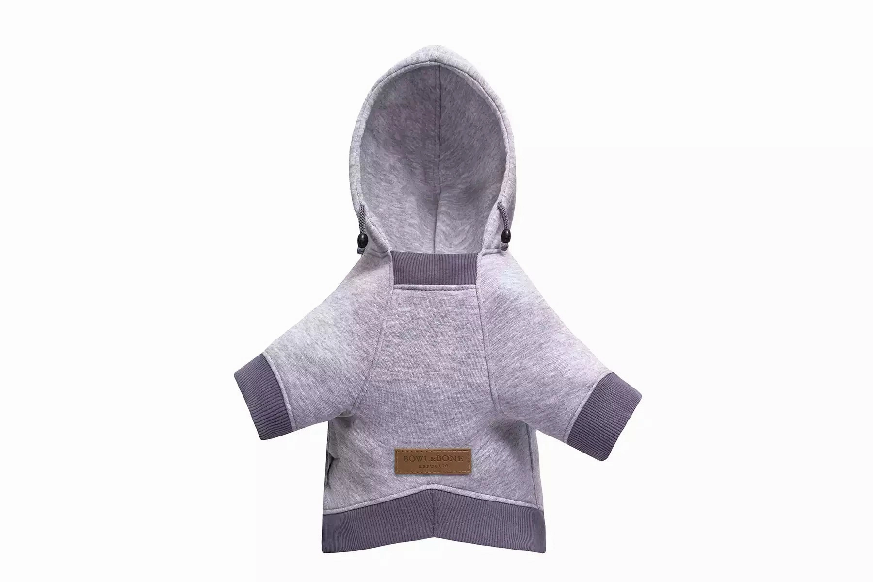 Bowl and Bone Yolo Grey Dog Hoodie
