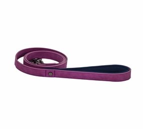 Brights Tech Raspberry Vegan Leather Dog Lead