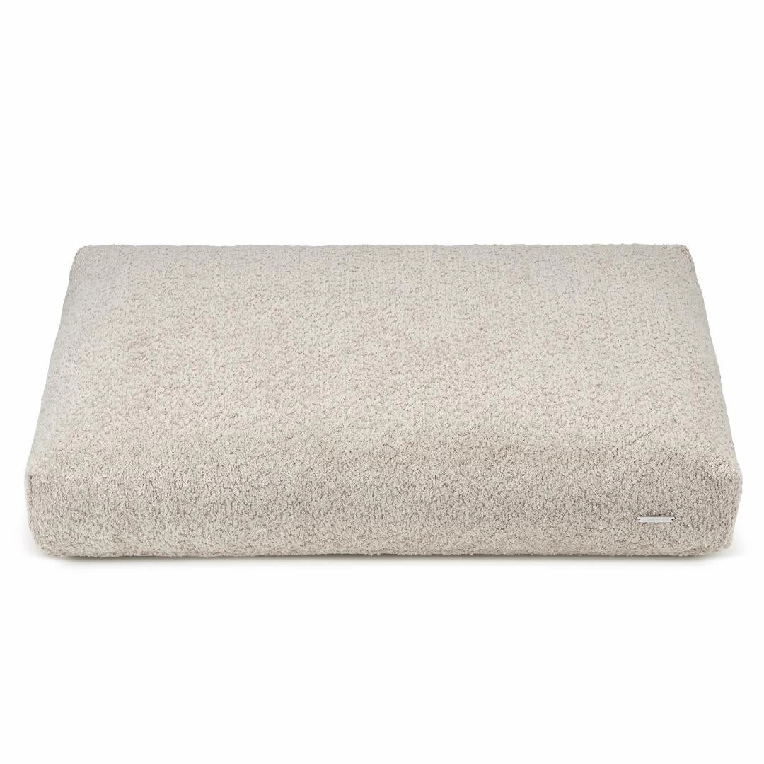 BUKLAA Light Beige Boucle Cushion Dog Bed by Labbvenn