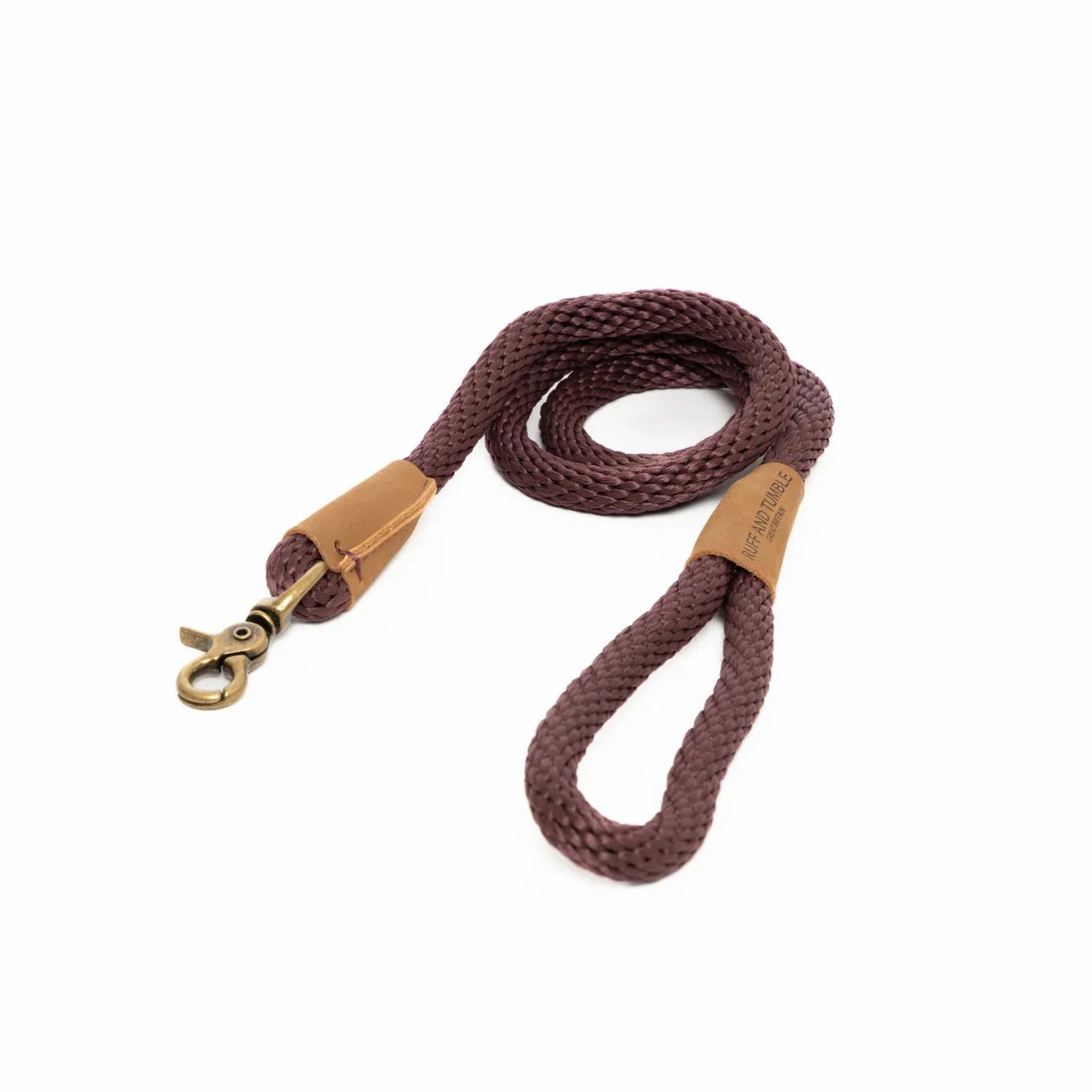 Burgundy Rope Dog Leads by Ruff And Tumble