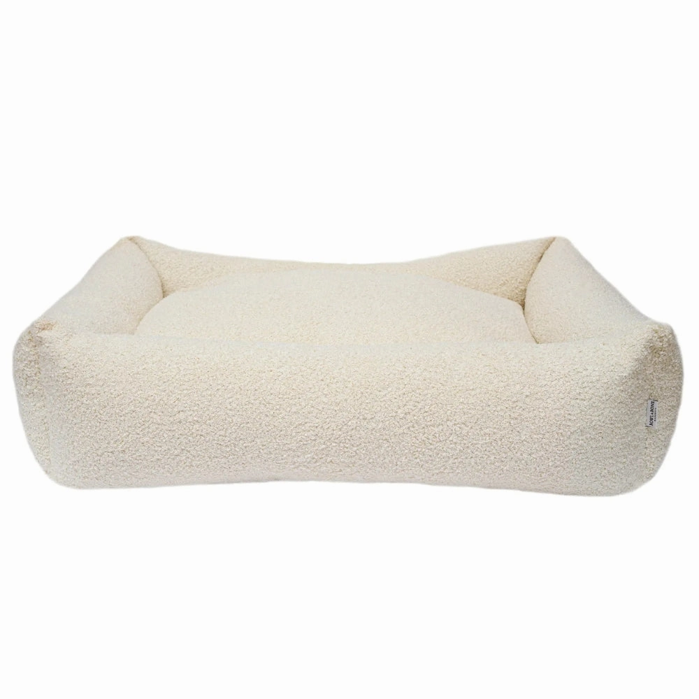 Calming Boucle Harmony Dog Bed in Harmony Cream