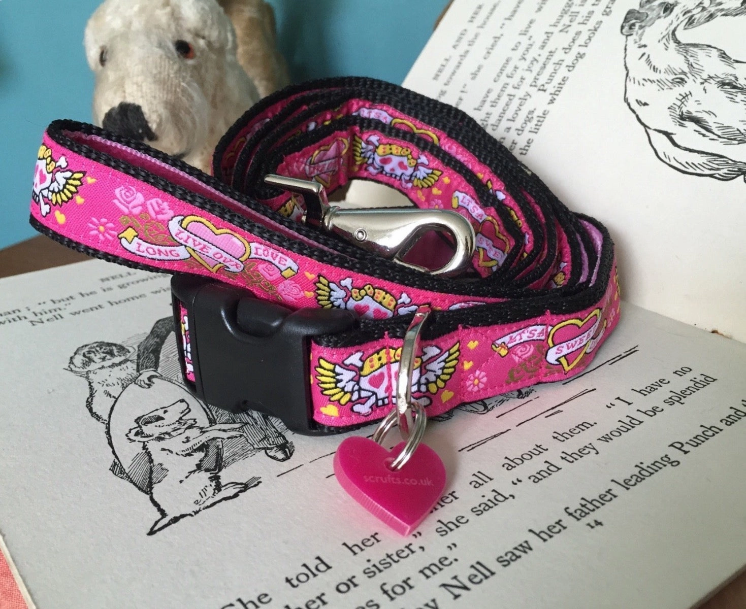 Captain Gracie Designer Dog Collar and Lead Set
