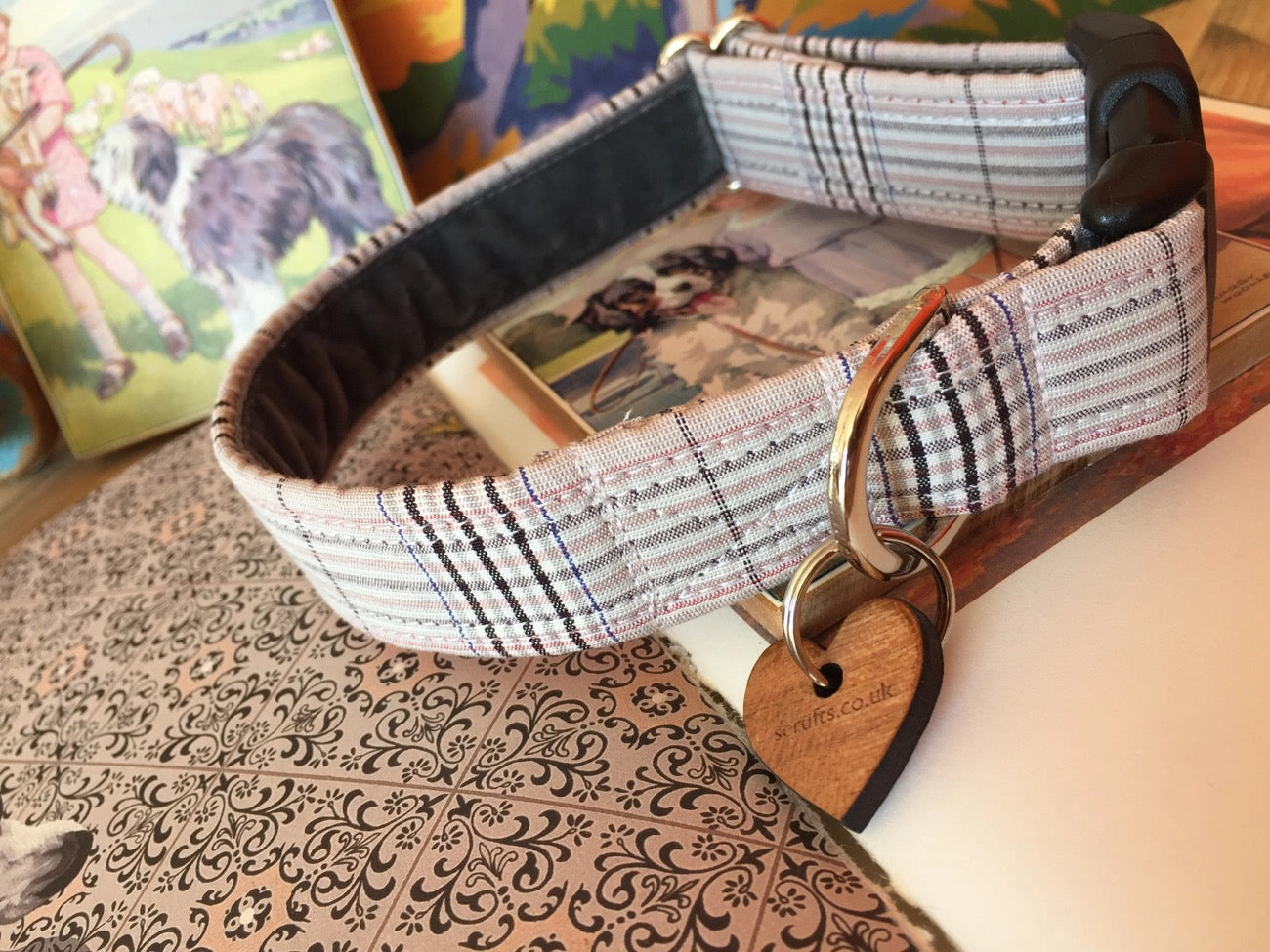 Celia Bow Wow Wow Tie Designer Dog Collar