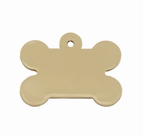 Chunky Gold Large Bone Designer Dog Tag