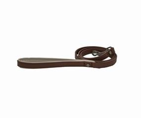 Classic Tech Brown Vegan Leather Dog Lead