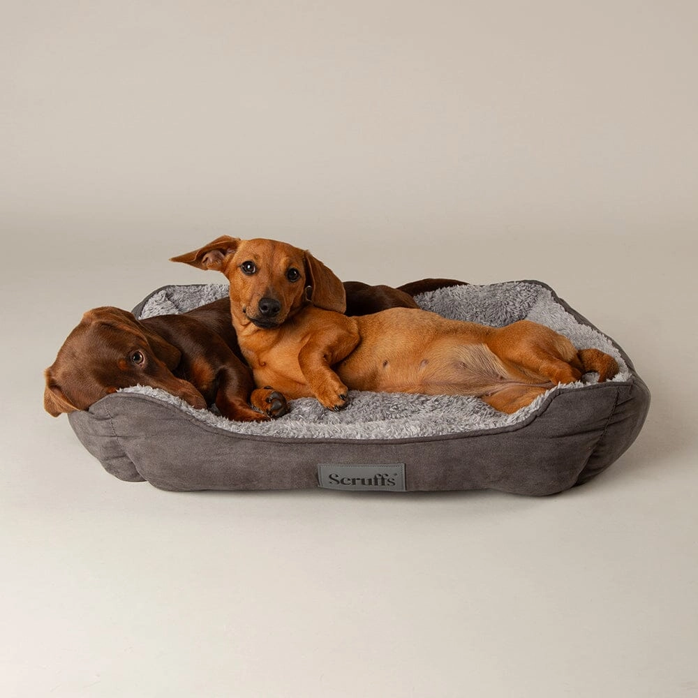 Cosy Soft-Walled Dog Bed - Grey