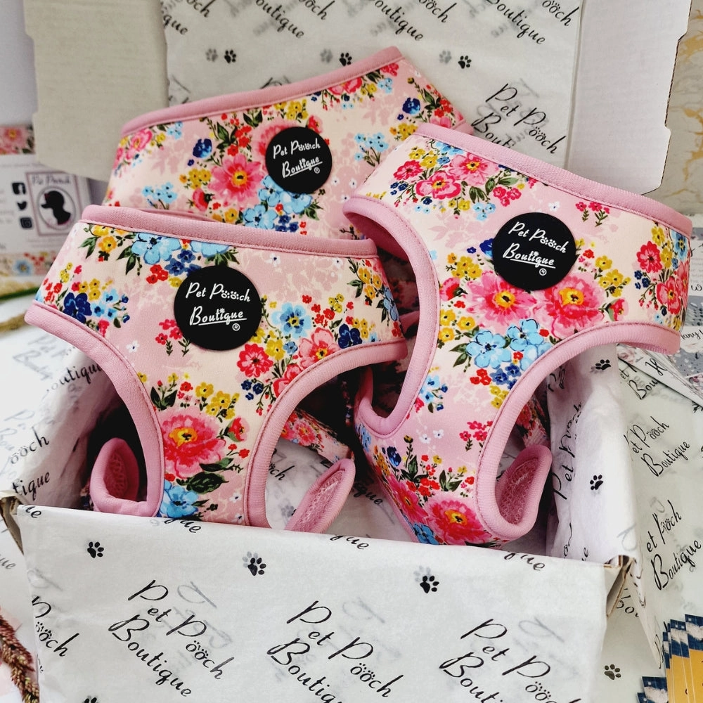 Cottage Floral Dog Harness