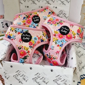 Cottage Floral Dog Harness