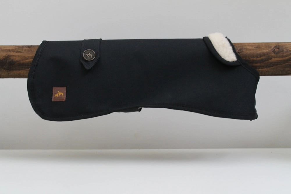 Country and Twee Waterproof Black Dog Coat
