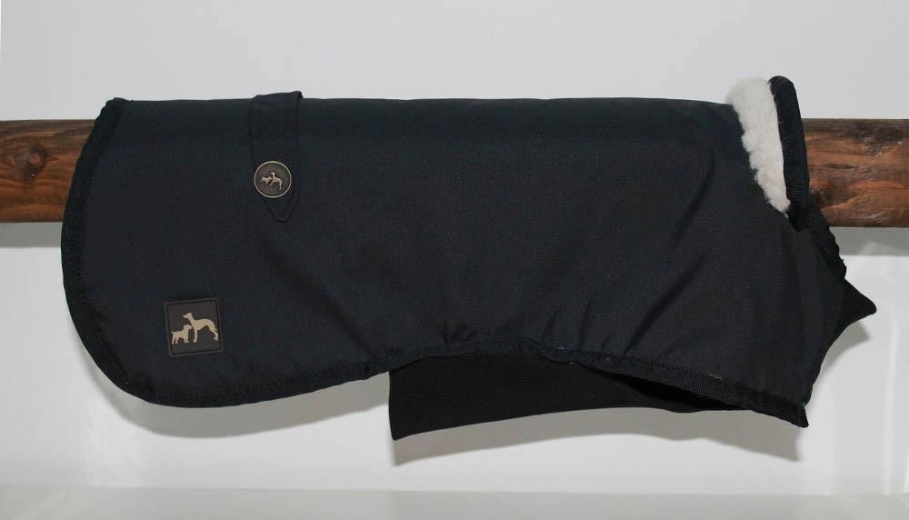 Country and Twee Waterproof Black Underbelly Dachshund Dog Coat