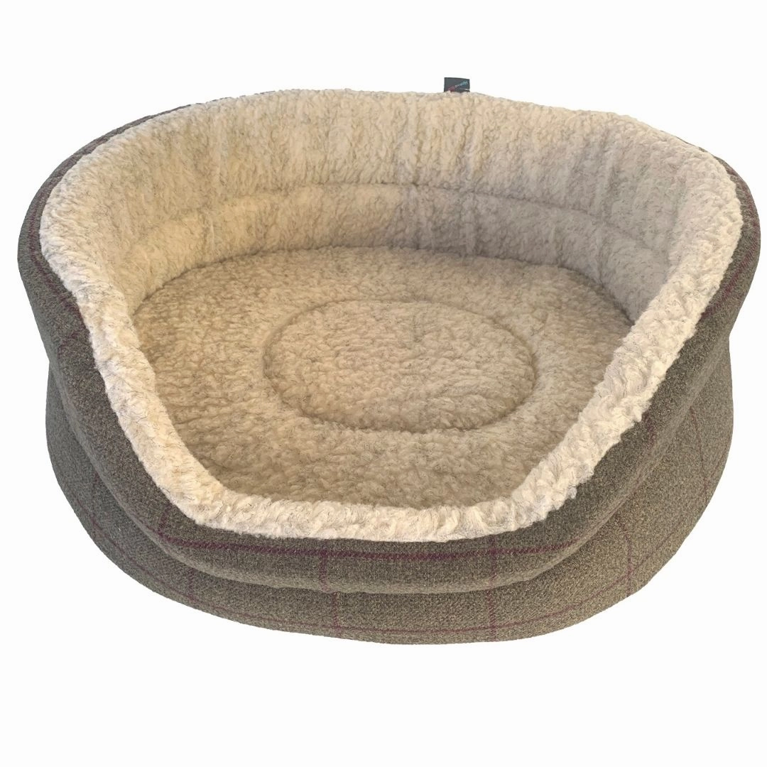 Country Berry Oval Dog Bed by Hem And Boo