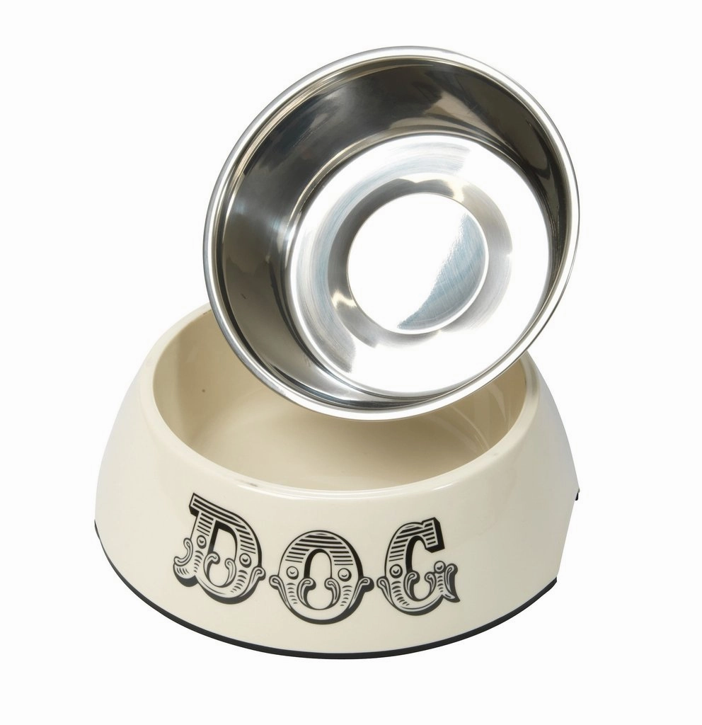 Cream Country Kitchen Dog Bowl by House of Paws
