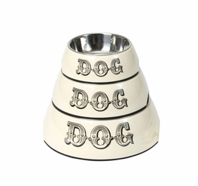 Cream Country Kitchen Dog Bowl by House of Paws