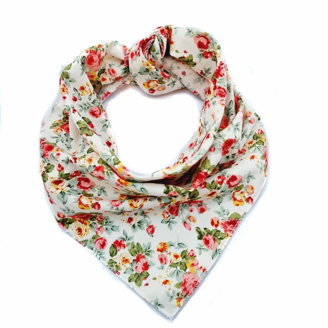Cream Vintage Dog Bandana