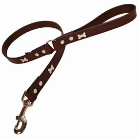 Creature Clothes Brown Leather Dog Leads