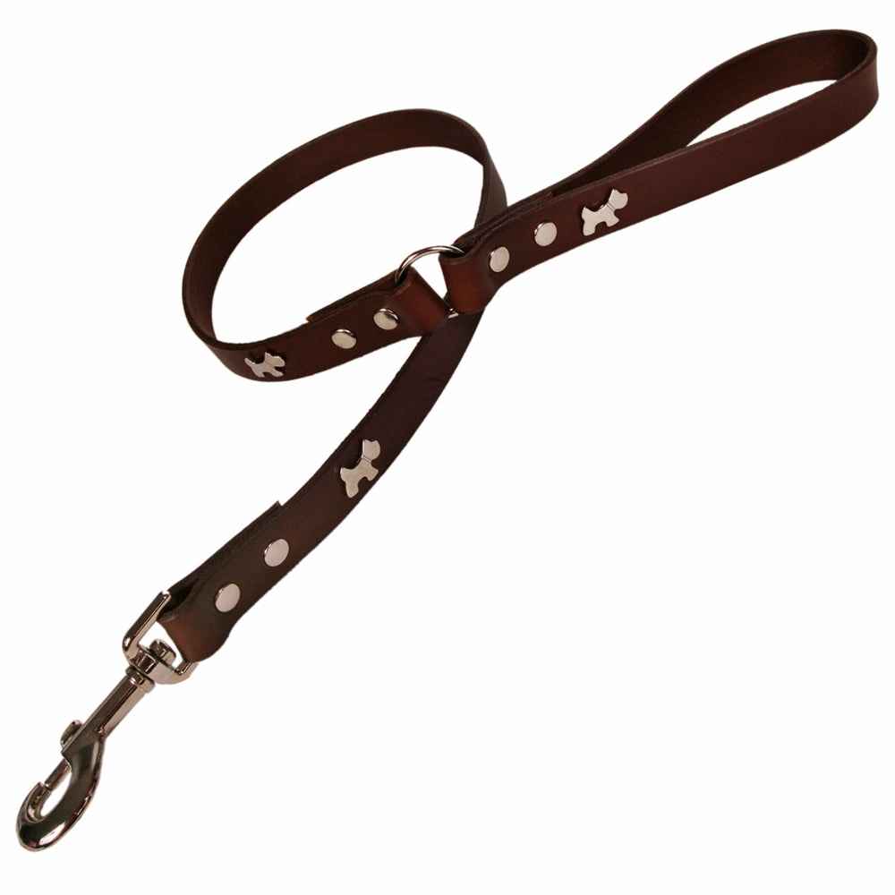Creature Clothes Brown Leather Dog Leads