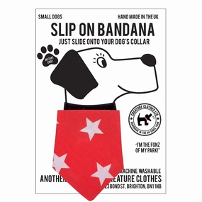 Creature Clothes Slip On Bandana Big Red Star