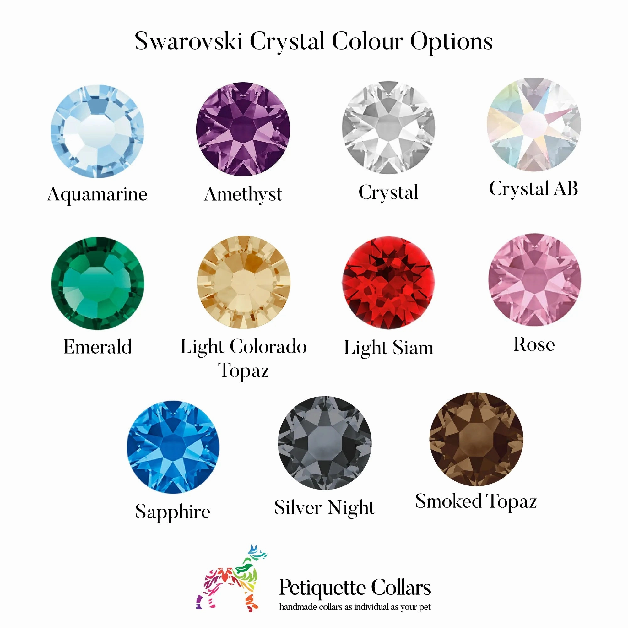 Crystal Clarity Swarovski Italian Greyhound Collar by Petiquette