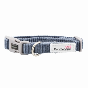 Dinky Dog Collar - Blue Cord