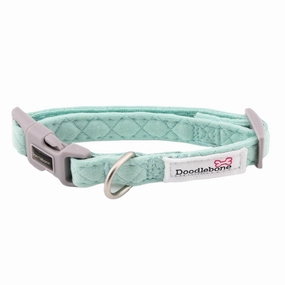Dinky Dog Collar - Mint Quilt