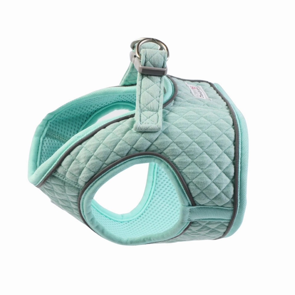 Dinky Dog Snappy Harness - Mint Quilt