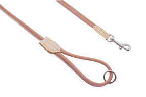 Dogs & Horses Soft Rolled Leather Leads Blush