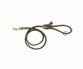 Dogs & Horses Soft Rolled Leather Leads Brown