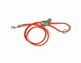 Dogs & Horses Soft Rolled Leather Leads Red