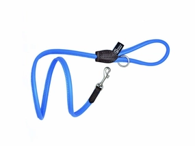Dogs & Horses Soft Rolled Leather Leads Sky Blue