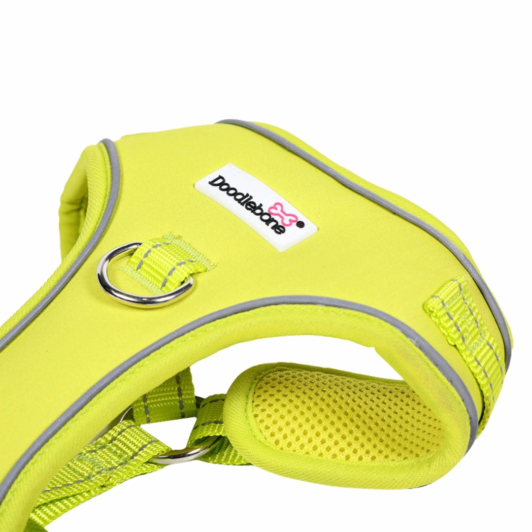 Doodlebone Adjustable Airmesh Dog Harness - Citrus