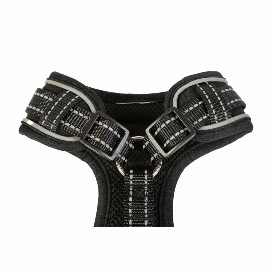 Doodlebone Adjustable Airmesh Dog Harness - Coal Black