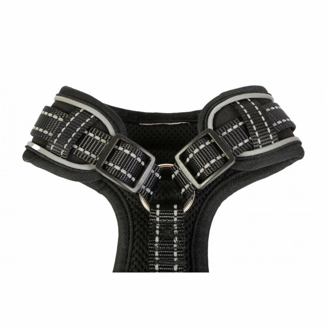 Doodlebone Adjustable Airmesh Dog Harness - Coal Black