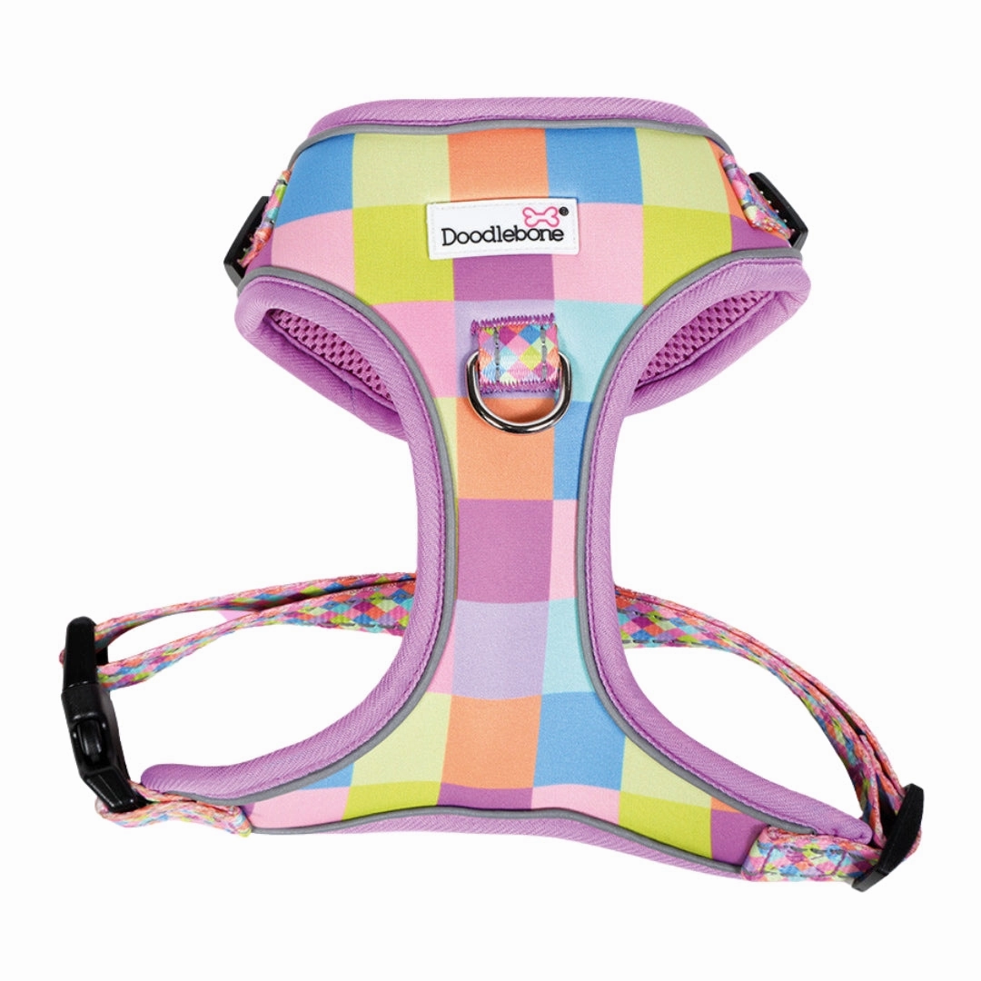Doodlebone Adjustable Airmesh Dog Harness - Retro