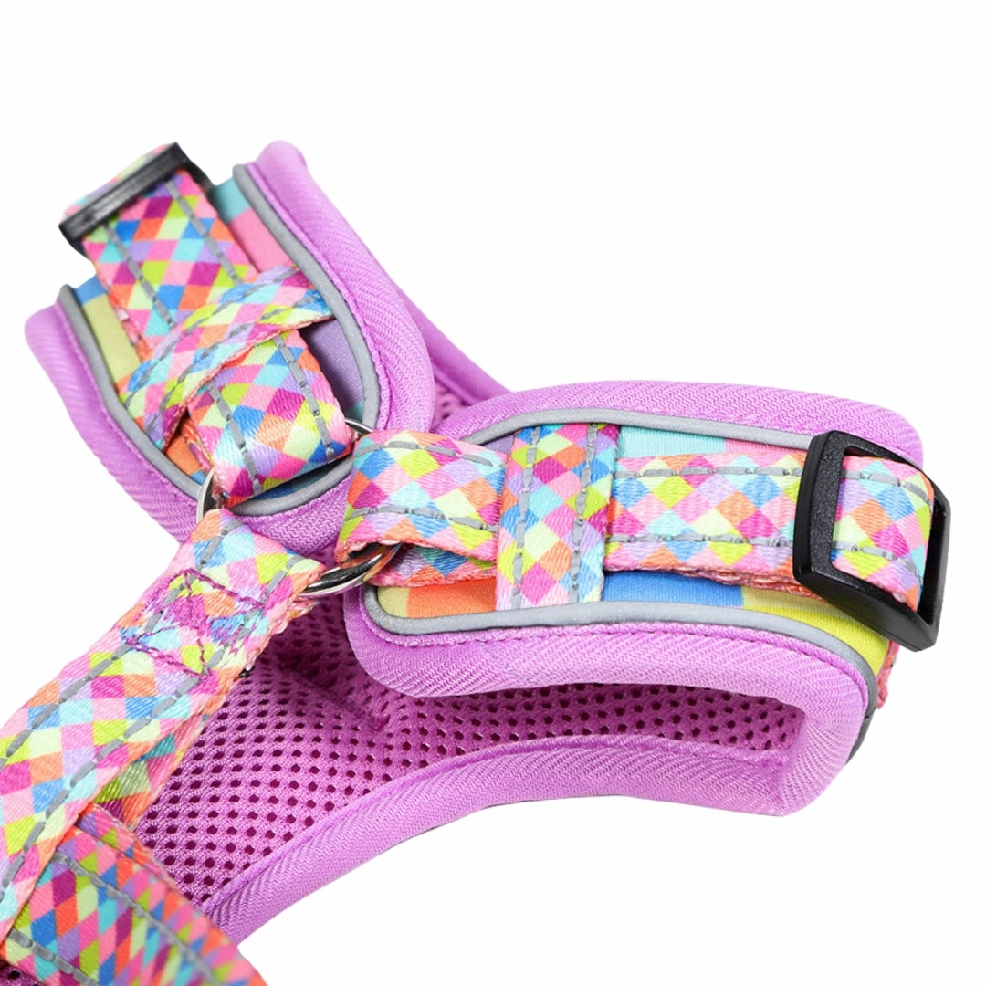 Doodlebone Adjustable Airmesh Dog Harness - Retro