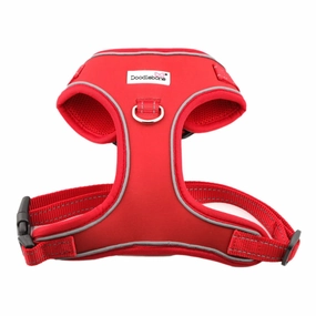 Doodlebone Adjustable Airmesh Dog Harness - Ruby Red